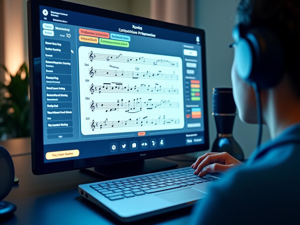 Technology-enhanced music competition preparation platform